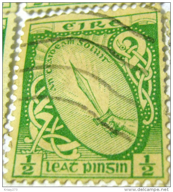 Ireland 1922 Sword Of Light 0.5d - Used - Used Stamps