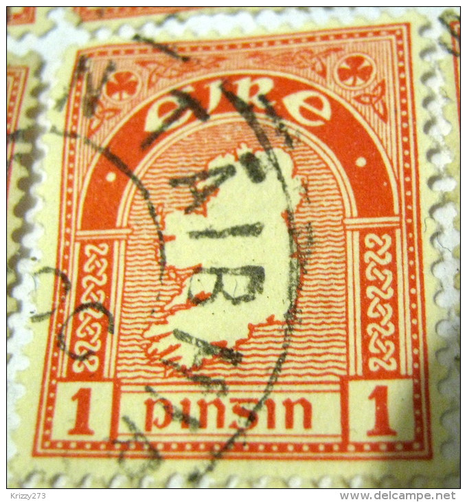 Ireland 1922 Map Of Ireland 1d - Used - Used Stamps