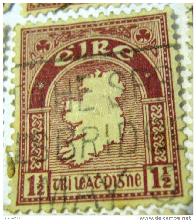 Ireland 1922 Map Of Ireland 1.5d - Used - Used Stamps