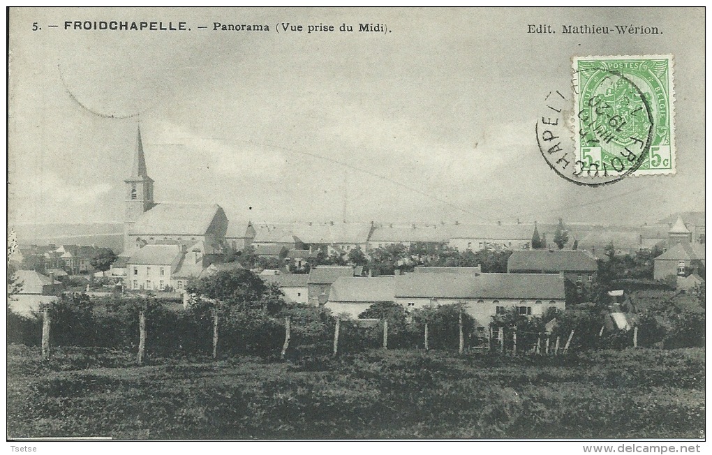 Froidchapelle - Panorama ( Vue Prise Du Midi ) -1910 ( Voir Verso  ) - Froidchapelle