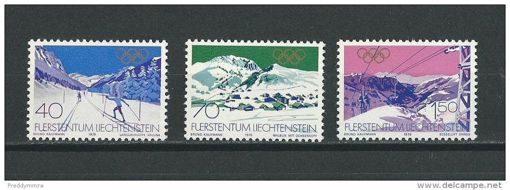 Liechtenstein: 679/ 681 **  Lake Placid 80 - Invierno 1980: Lake Placid