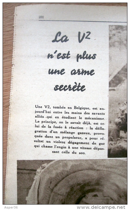 Magazine Avec Articles "Les Défenseurs De Rethy, Les V2" 1944 - 1939-45