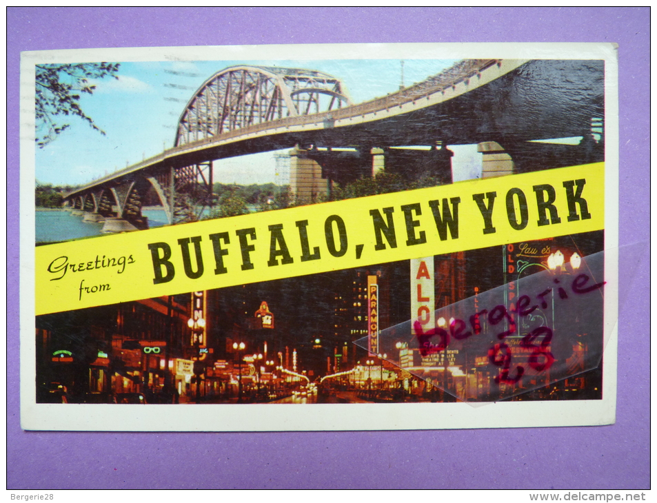 CPA - NEW YORK - BUFFALO - Greetings From - TIMBRES - - Buffalo