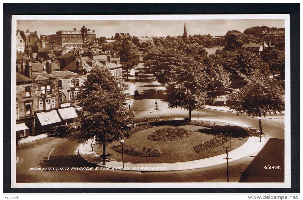 RB 950 - Real Photo Postcard - Montpellier Parade &amp; The Stray - Harrogate Yorkshire - Harrogate