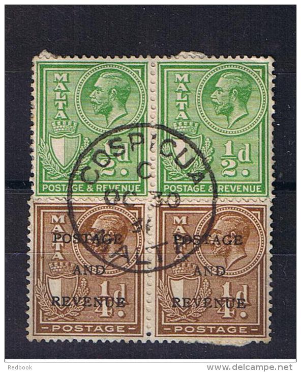 RB 950 - Malta Piece With Super Cospicua Postmark - Mixed Franking - Malte