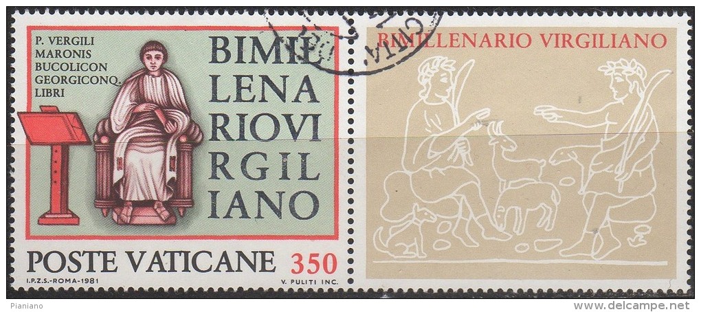 PIA  -  VATICANO  - 1981 -  2000°  Della  Morte  Di  Virgilio -  (SAS  688-89) - Used Stamps