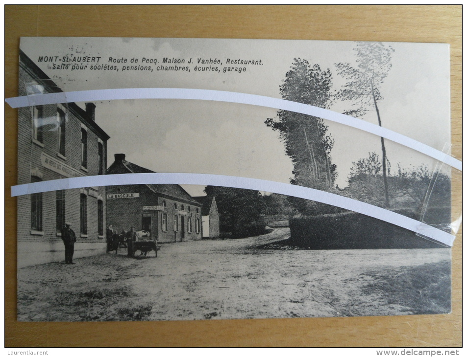 MONT-SAINT-AUBERT _ Route De PECQ    1915 - Pecq
