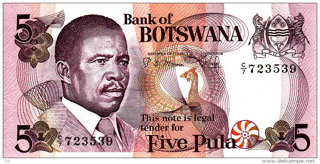 BOTSWANA 5 PULA ND/1982 ***UNC*** P-8b - Botswana