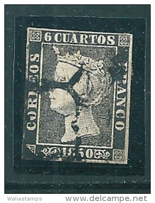 Spain 1850 Edifil 1 SG 1 Used Pl. 1 - Usati