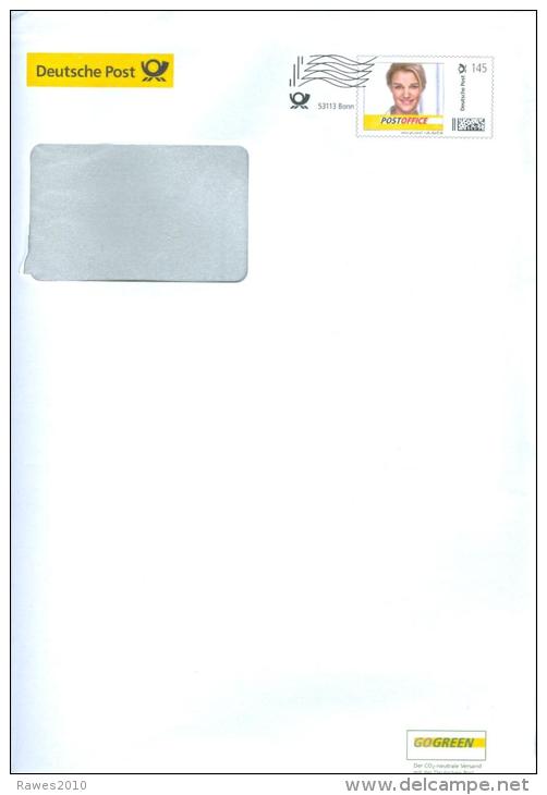 BRD Bonn DP Ganzsache Post Postoffice Plusbrief-individuell Frauenkopf - Private Covers - Used