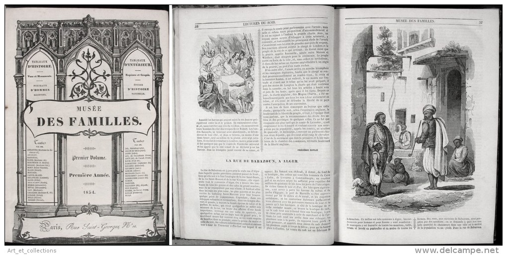 Reliure Du Journal « Musée Des Familles » / T1 De La  Première Année 1834 - Revues Anciennes - Avant 1900