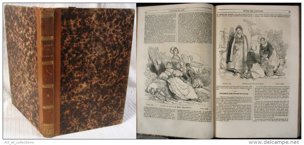 Reliure Du Journal « Musée Des Familles » / Tome 2, Deuxième Année 1835 - Magazines - Before 1900