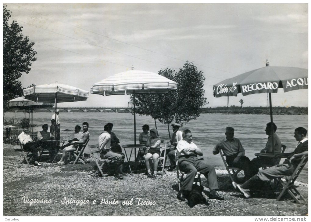 Vigevano. Spiaggia E Ponte Sul Ticino - Vigevano