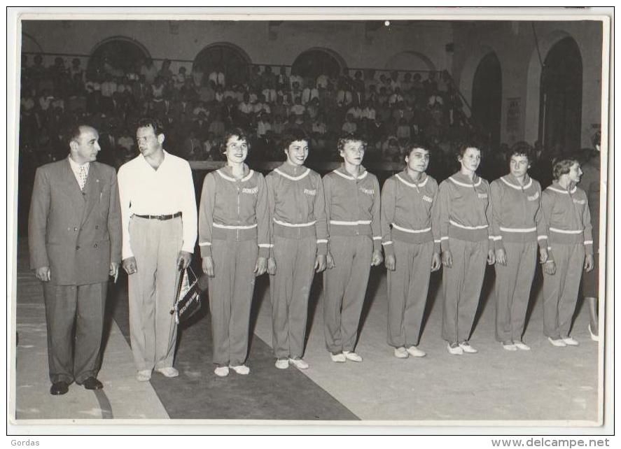 Romanian Gymnastics Team - Photo 143x100mm - Gymnastique