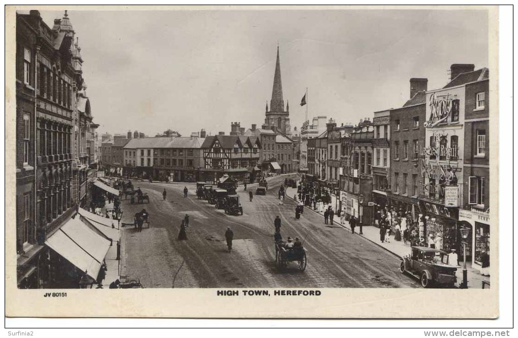 HEREFORD - HIGH TOWN - ANIMATED RP He124 - Herefordshire