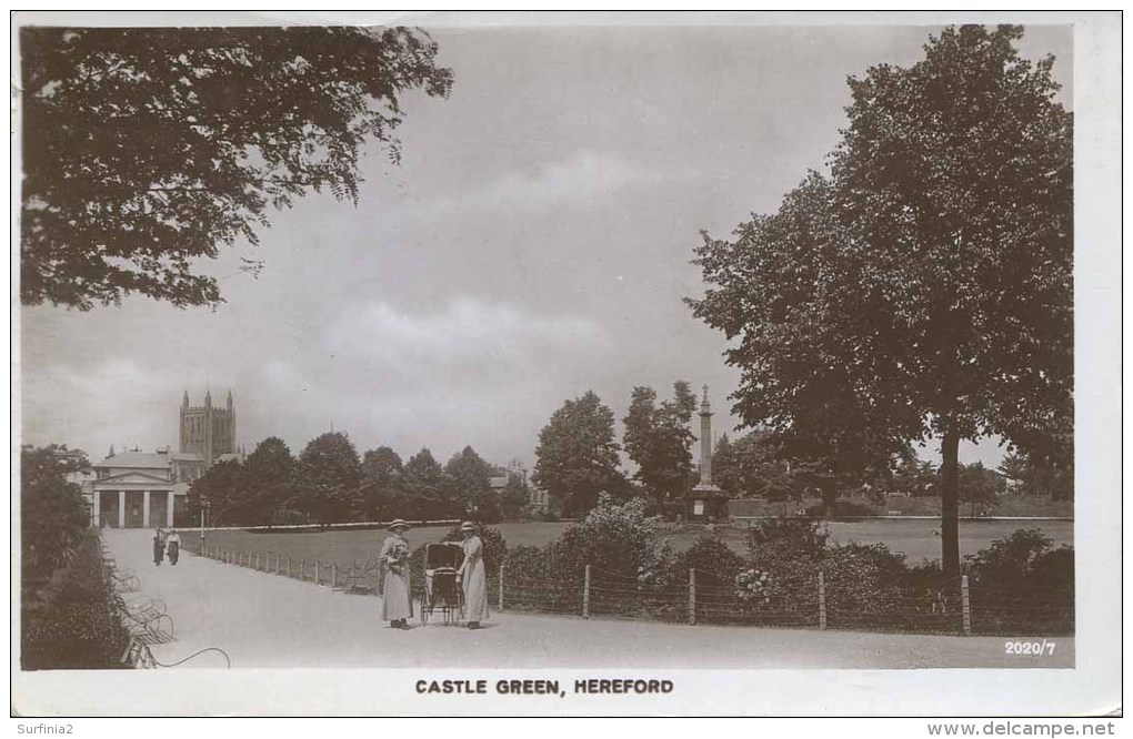 HEREFORD - CASTLE GREEN - ANIMATED RP He125 - Herefordshire