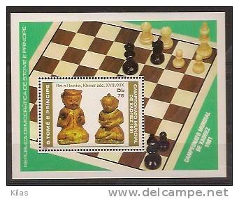 SAO TOME AND PRINCIPE 1981 Chess Championship - Sao Tome En Principe