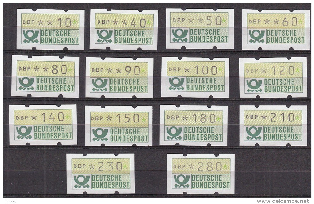 N2861 - ALLEMAGNE FEDERALE BUND DISTRIBUTEURS Yv N°1 ** (1981) - Timbres De Distributeurs [ATM]