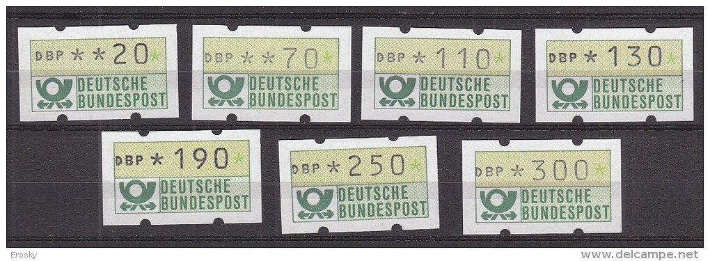 N2865 - ALLEMAGNE FEDERALE BUND DISTRIBUTEURS Yv N°1 **   (1982) - Machine Labels [ATM]