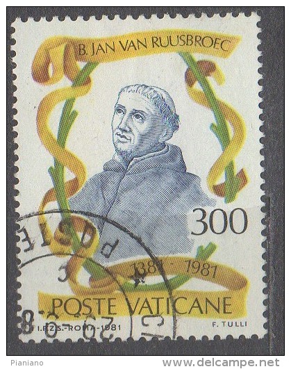 PIA  -  VATICANO  - 1981 -  600°  Della Morte Del  Beato  Jan  Van  Ruusbroec  -  (SAS  694-95) - Used Stamps