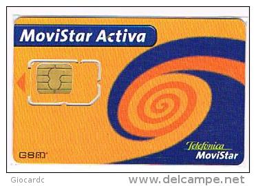 SPAGNA (SPAIN) - TELEFONICA / MOVISTAR   (GSM SIM) - ACTIVA  - USED WITH CHIP  -  RIF. 4226 - Telefonica