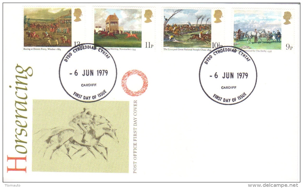 UK FDC  -  Horseracing - Reitsport