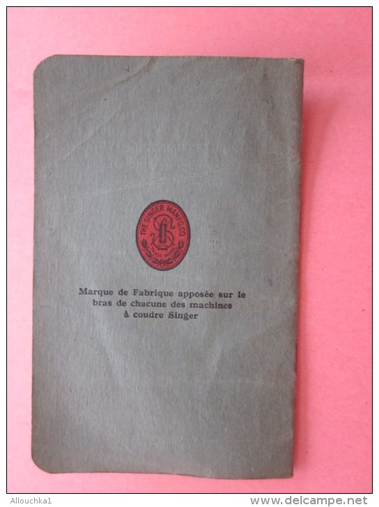 1932 INSTRUCTIONS pour emploi machine à Coudre Singer B.R..K. moteur électrique rhéostat commandé par pédale voir Photos