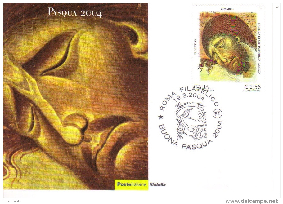 Italy  -  Pasqua 2004  -  Maximum Card - FDC - Cartoline Maximum