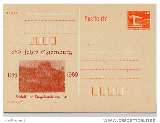 DDR P86II-21-89 C54  Postkarte Privater Zudruck ELGERSBURG 1989 - Cartes Postales Privées - Neuves
