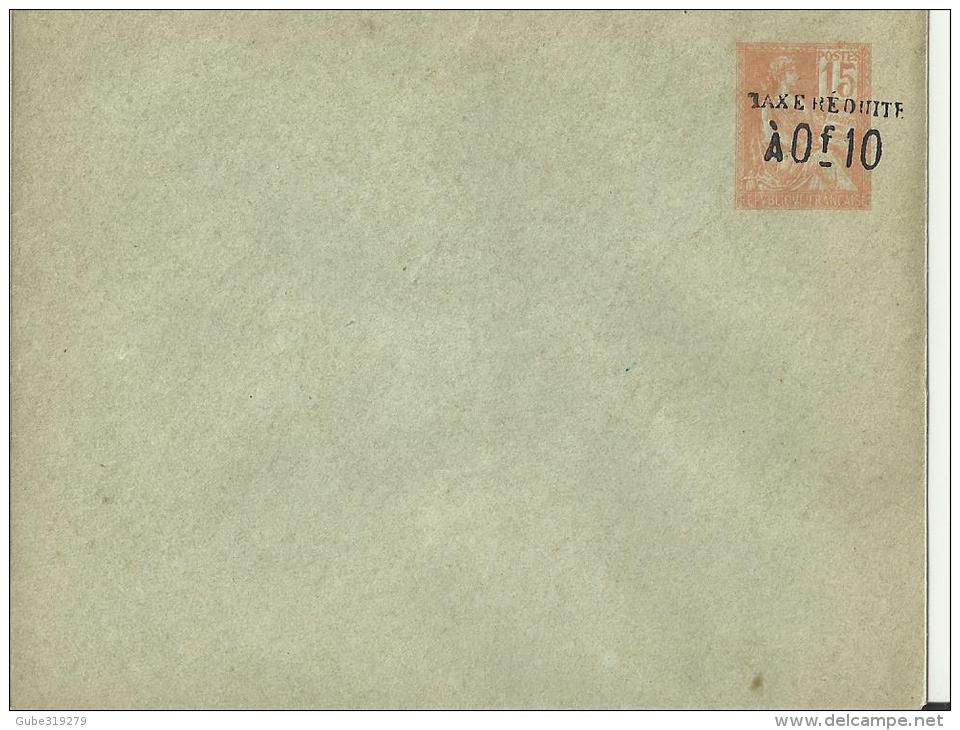 FRANCE – SMALL NEW PRE-STAMPED ENVELOPE  OF 15 C OVERPRINTED TAXE REDUITE A 0,10 SIZE 12 X 9,5 CM APPR REWRLDFR - Enveloppes Types Et TSC (avant 1995)