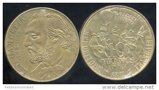 FRANCE 10  Francs GAMBETTA   1982 - Autres & Non Classés