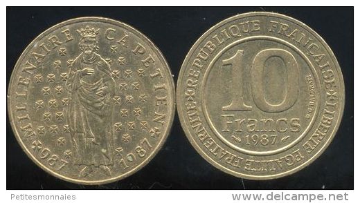 FRANCE 10  Francs  MILLENAIRE CAPETIEN  1987 - Autres & Non Classés