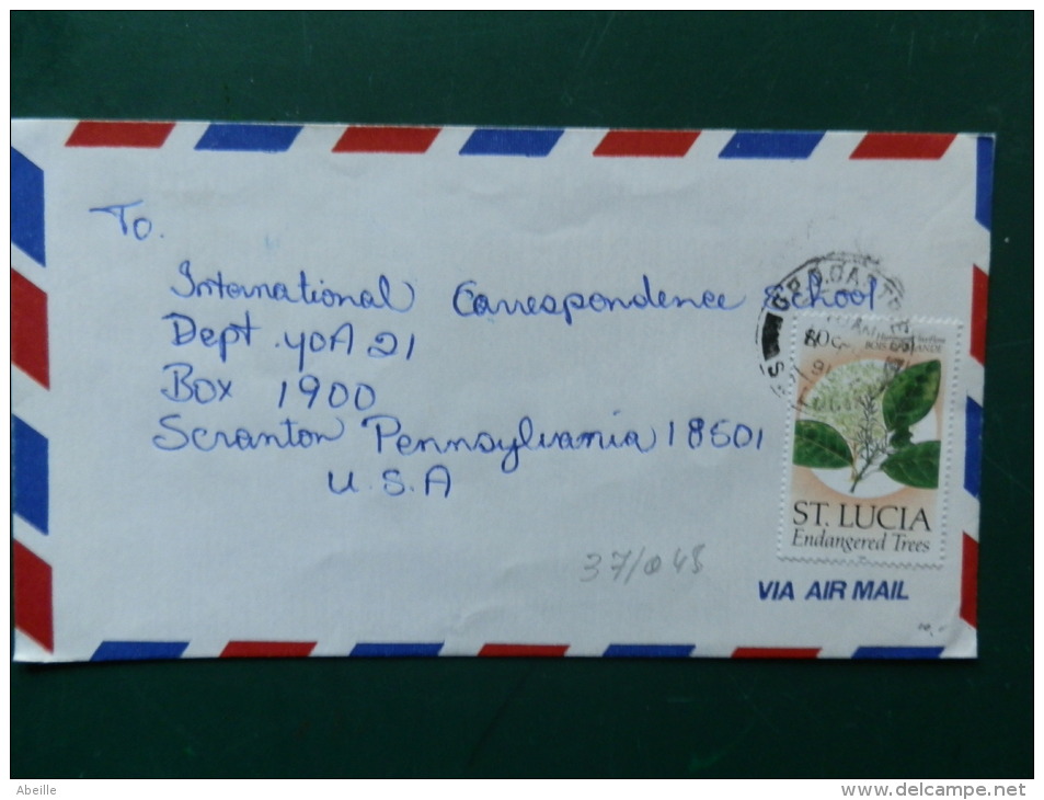 37/048   LETTRE ST. LUCIA - St.Lucie (1979-...)