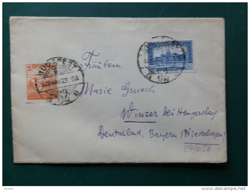 37/056   LETTRE POUR ALLEMAGNE  1923 - Hojas Completas