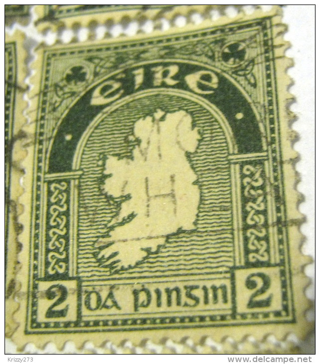 Ireland 1922 Map Of Ireland 2d - Used - Used Stamps