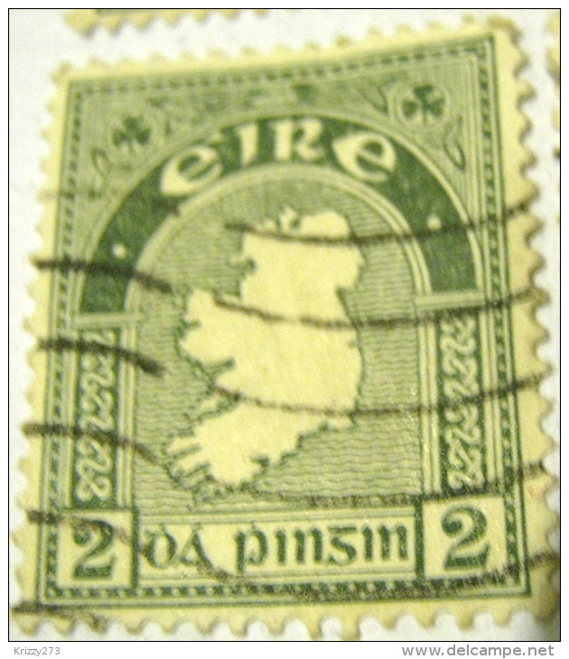 Ireland 1922 Map Of Ireland 2d - Used - Oblitérés