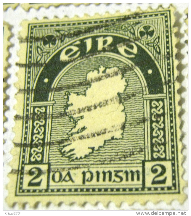 Ireland 1922 Map Of Ireland 2d - Used - Used Stamps