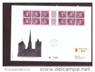 SUISSE, 1976. Geneva, Kherdruck Mit Zwishensteg, FDC, Registered,  Numbered - Tête-bêche