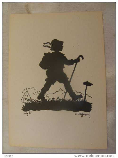 Silhouette - Trekker - Kurt Tezel -Grosspösna     D110326 - Scherenschnitt - Silhouette