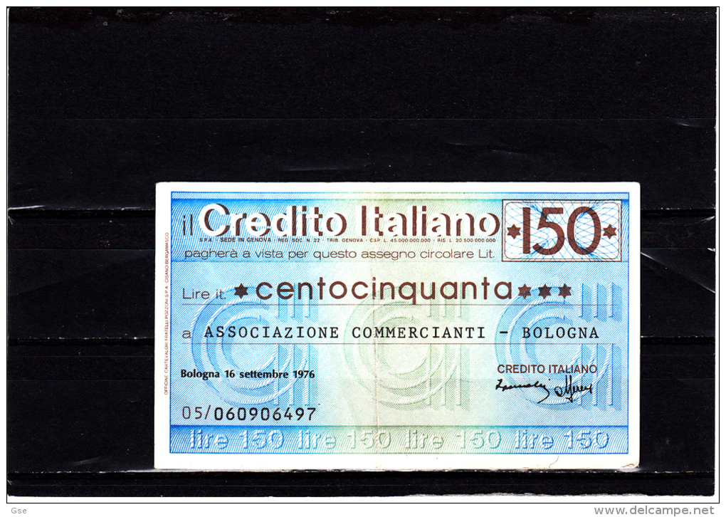 Credito Italiano - 150 Lire - ( Circolato) - [10] Cheques Y Mini-cheques
