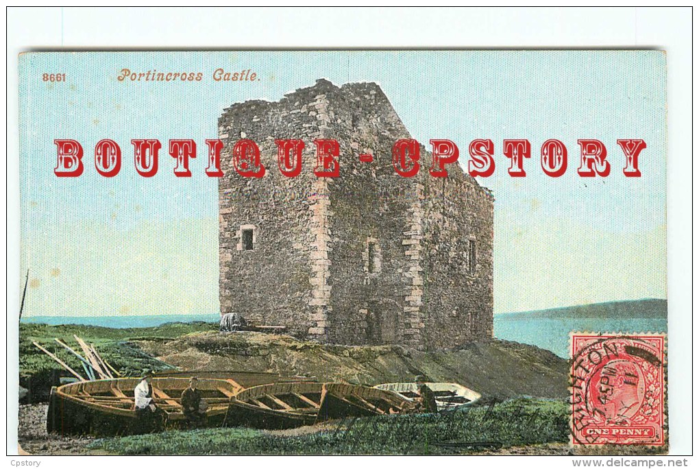 ECOSSE - PORTINCROSS Castle - Scotland - Carte Couleur Voyagée 1908 - Ayrshire