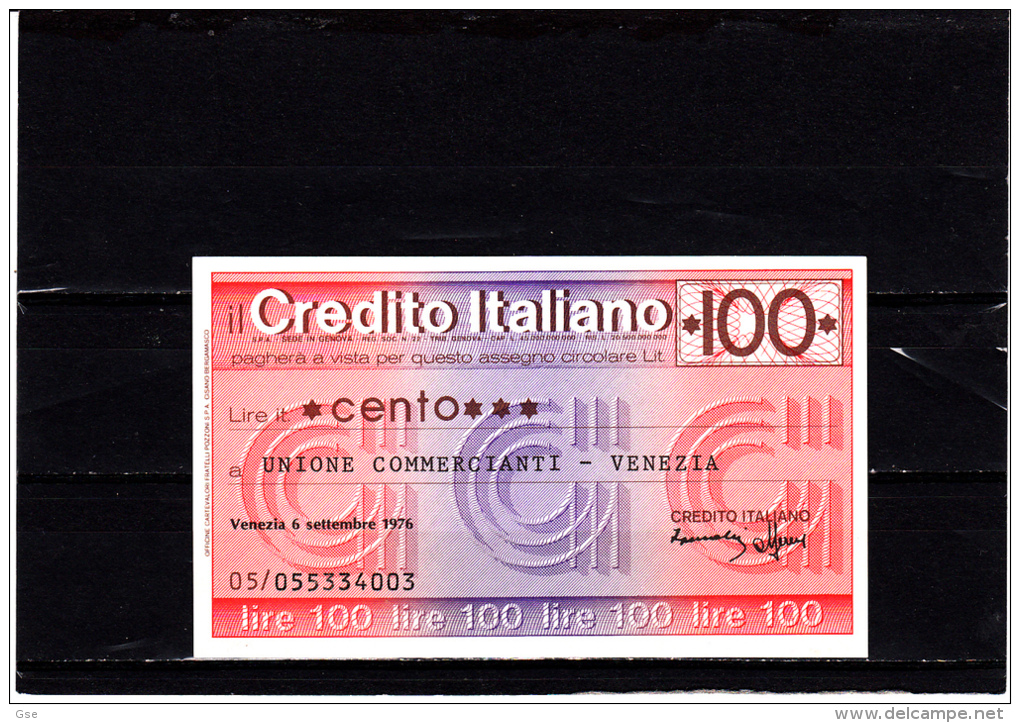 Credito Italiano - 100 Lire - [10] Scheck Und Mini-Scheck