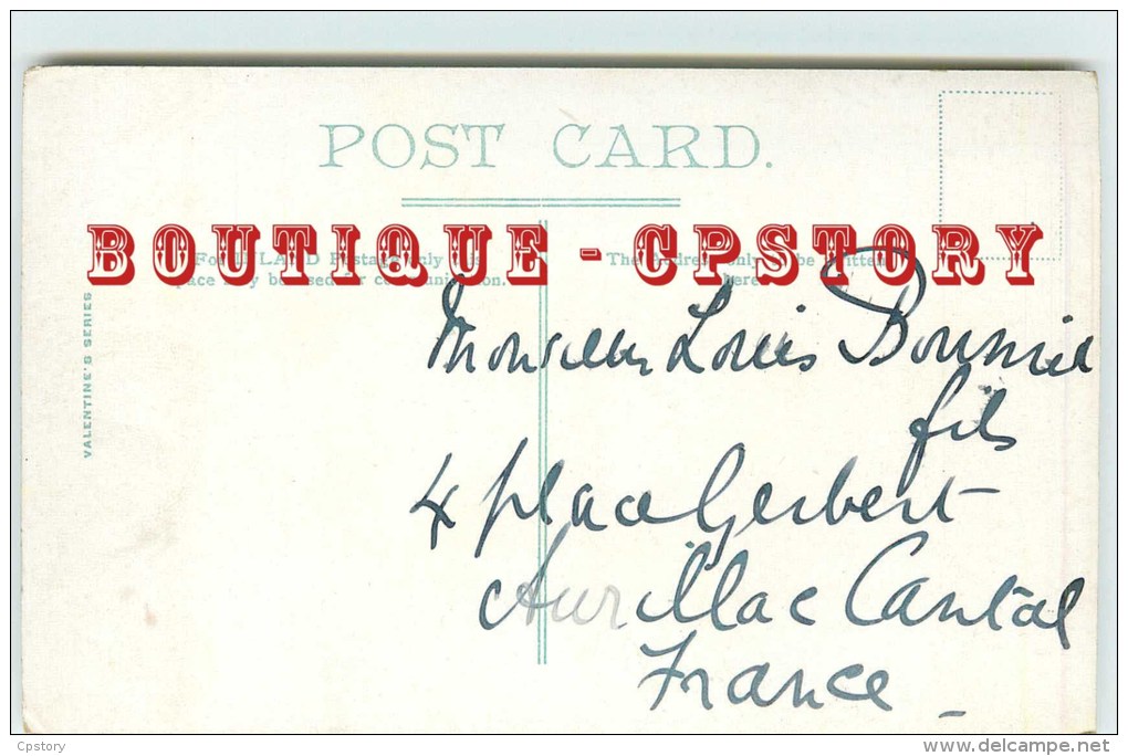 BERWICK On TWEED - Old Castle - Valentine's Series < Postcard Couleur Voyagée 1908 - Autres & Non Classés