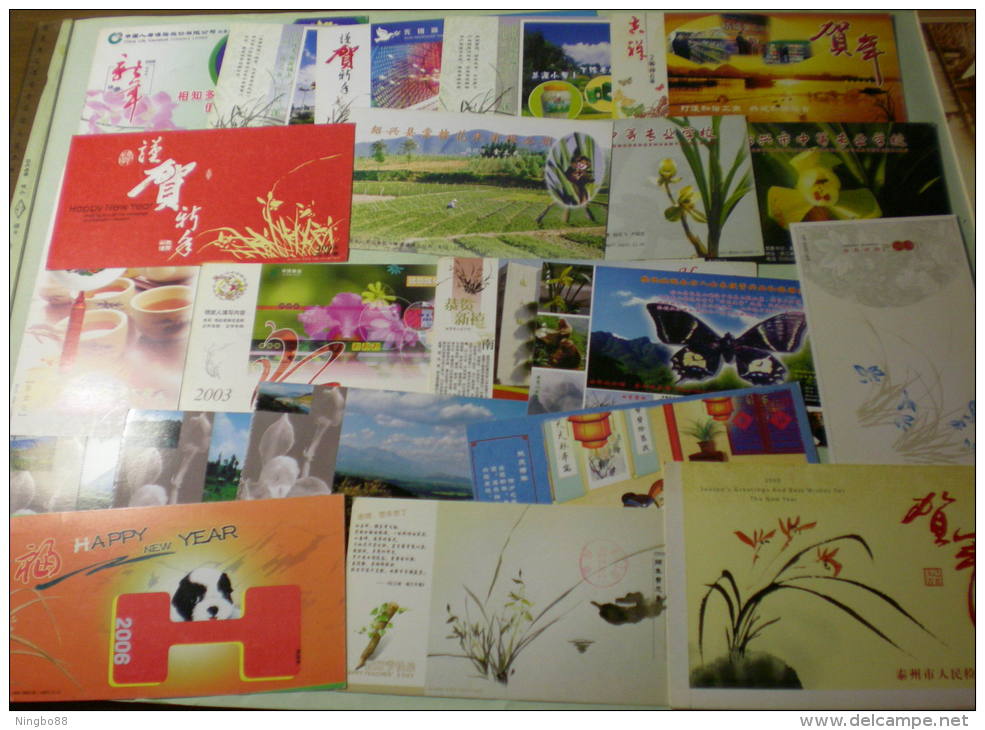 Wholesale Lot! China 68 Different Orchid Flower Thematics Postal Stationery Card,pre-stamped Letter Card - Orchideen