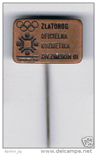 Pin Badge - Zlatorog Cosmetics Sarajevo '84 Olympics - Olympische Spiele