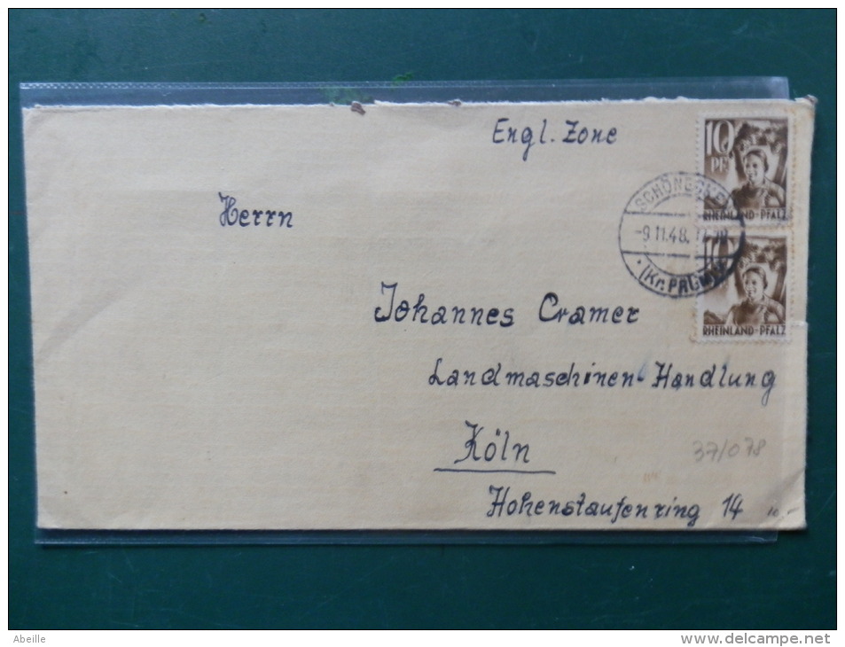 37/078      LETTRE POUR ALLEMAGNE - Sonstige & Ohne Zuordnung