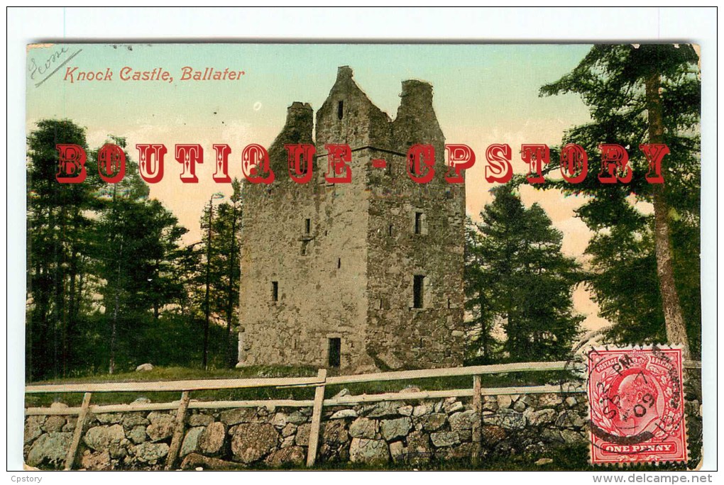 ECOSSE - BALLATER - Knock Castle - Scotland - Valentine´s Series < Postcard Couleur Voyagée 1909 - Aberdeenshire