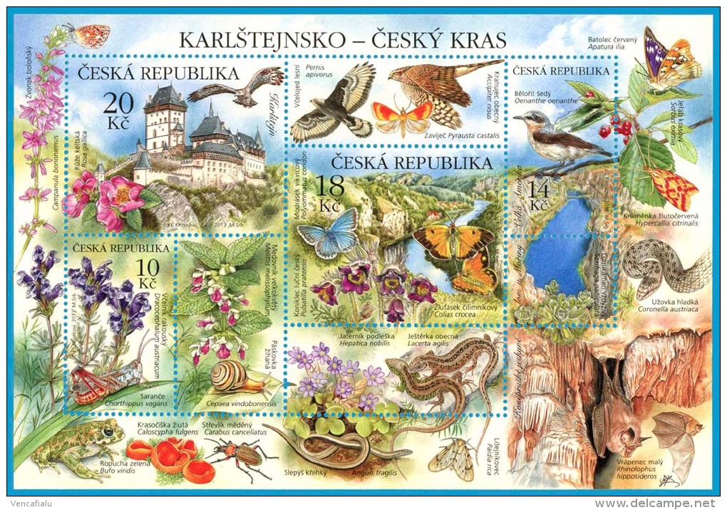 Czech Republic 2013 - Rgion Karlstejnsko, MNH - Chauve-souris