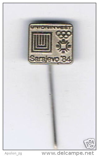 Pin Badge- Sarajevo ´84 Olympics - Hat Lapel Vintage - Olympic Games