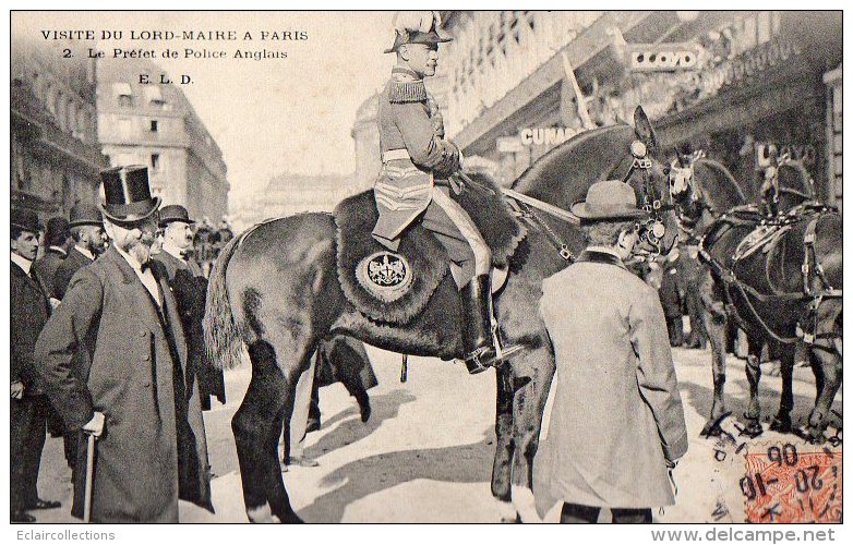 Paris   75   Visite Du Lord Maire    Le Préfet De Police Anglaise - Autres & Non Classés